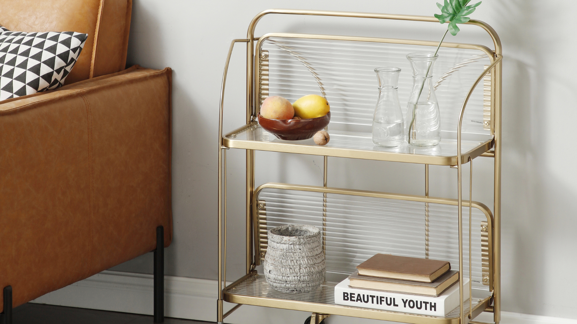 How to Style Your Bar Cart for Extra Storage and Glam