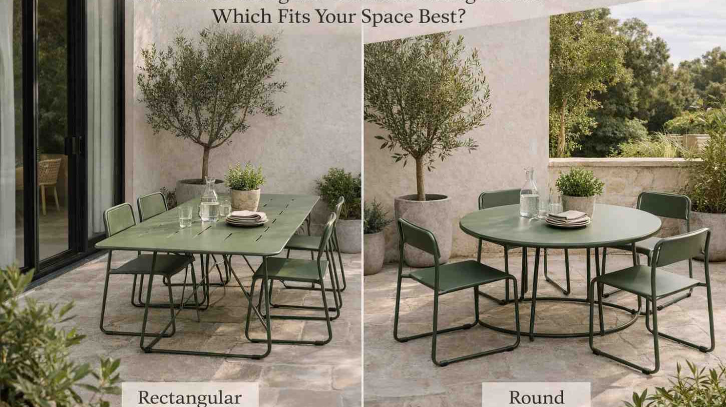 Round vs Rectangular Outdoor Dining Tables: Which Fits Your Space Best?