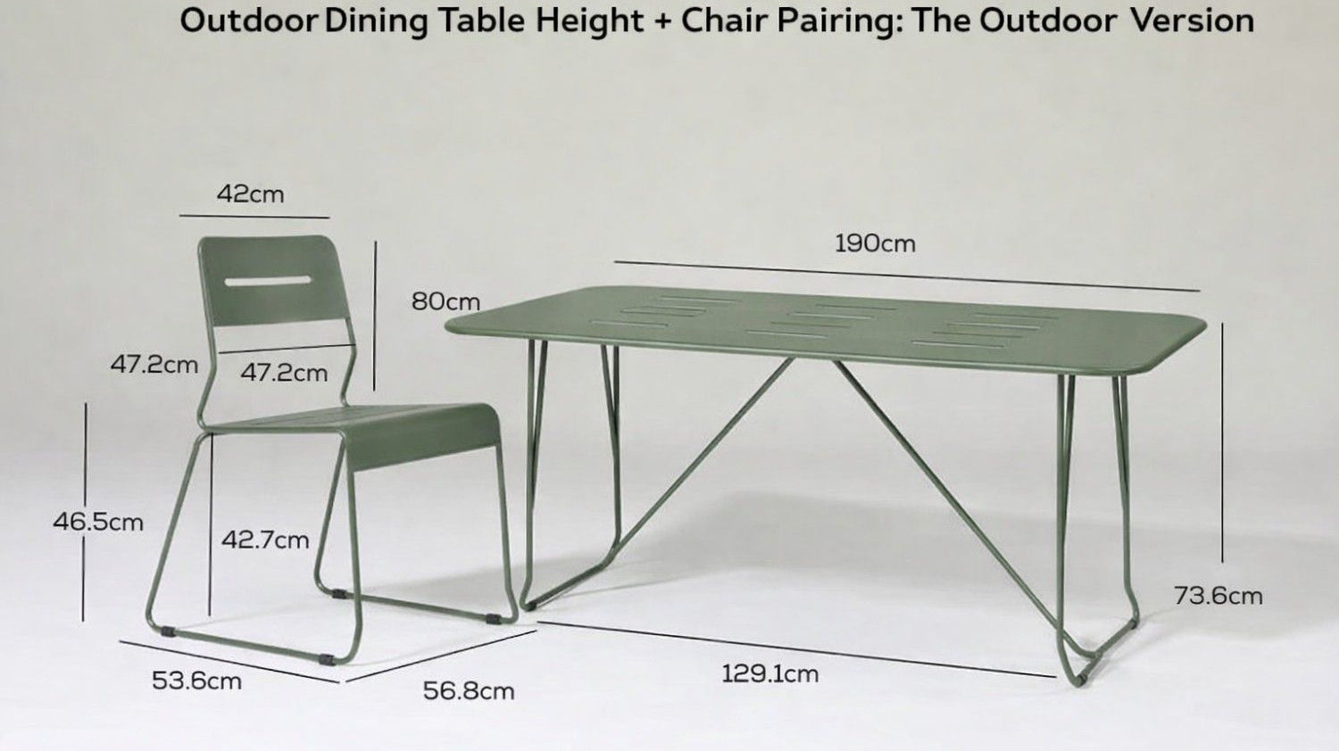 Outdoor Dining Table Height + Chair Pairing: The Outdoor Version