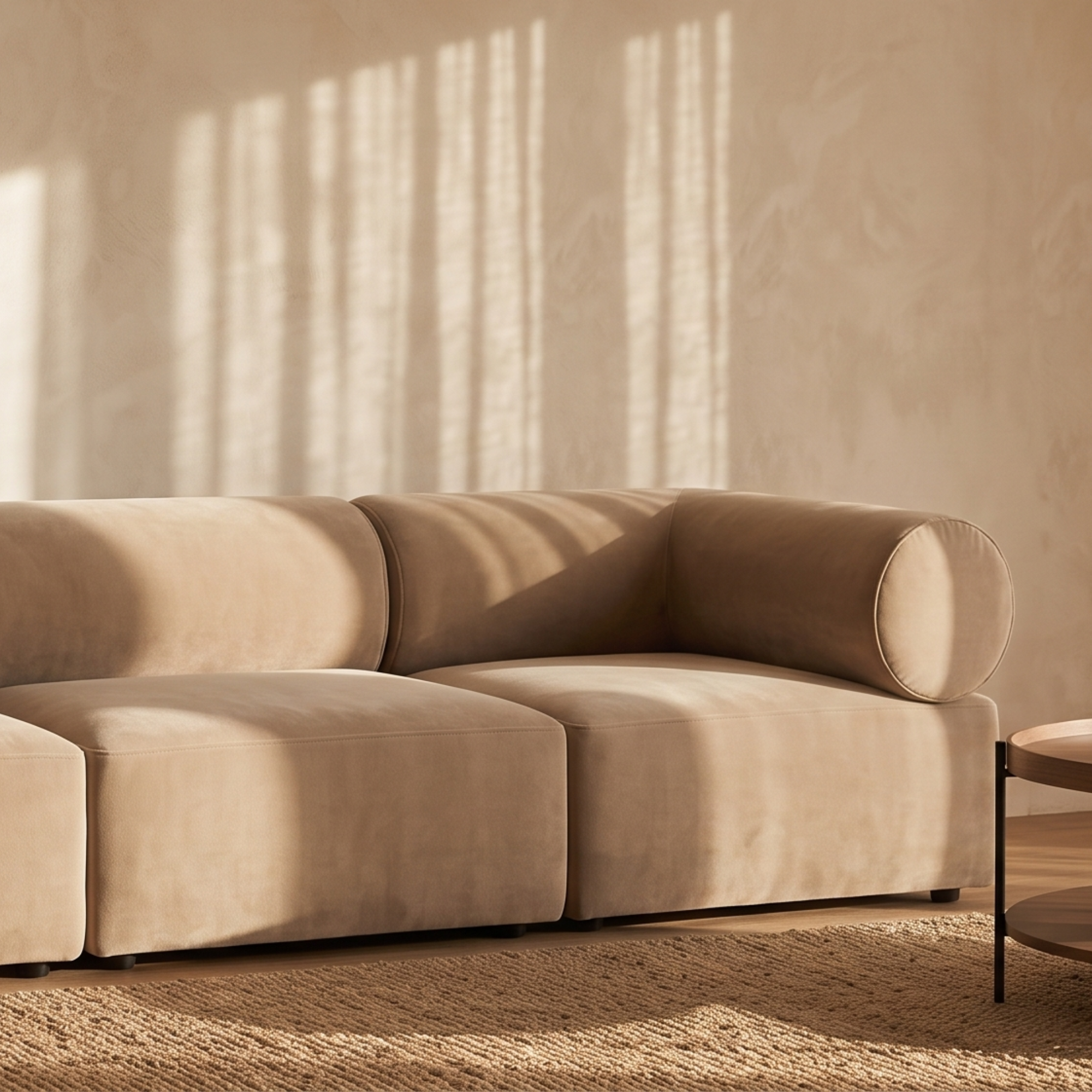 Seek & Ramble Sofa Masso 3-Seat Sofa — Velvet Beige