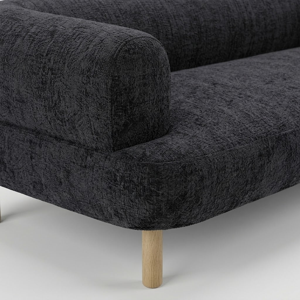 Seek & Ramble Sofa Rocco 2.5 Seat Sofa Charcoal