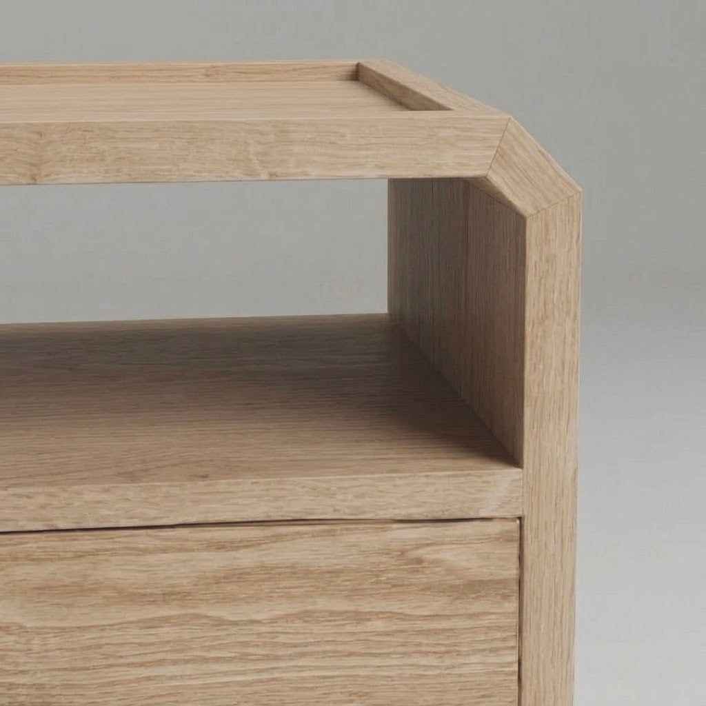 Seek & Ramble Bedsides Wickham 2 Drawer Bedside Natural Ash