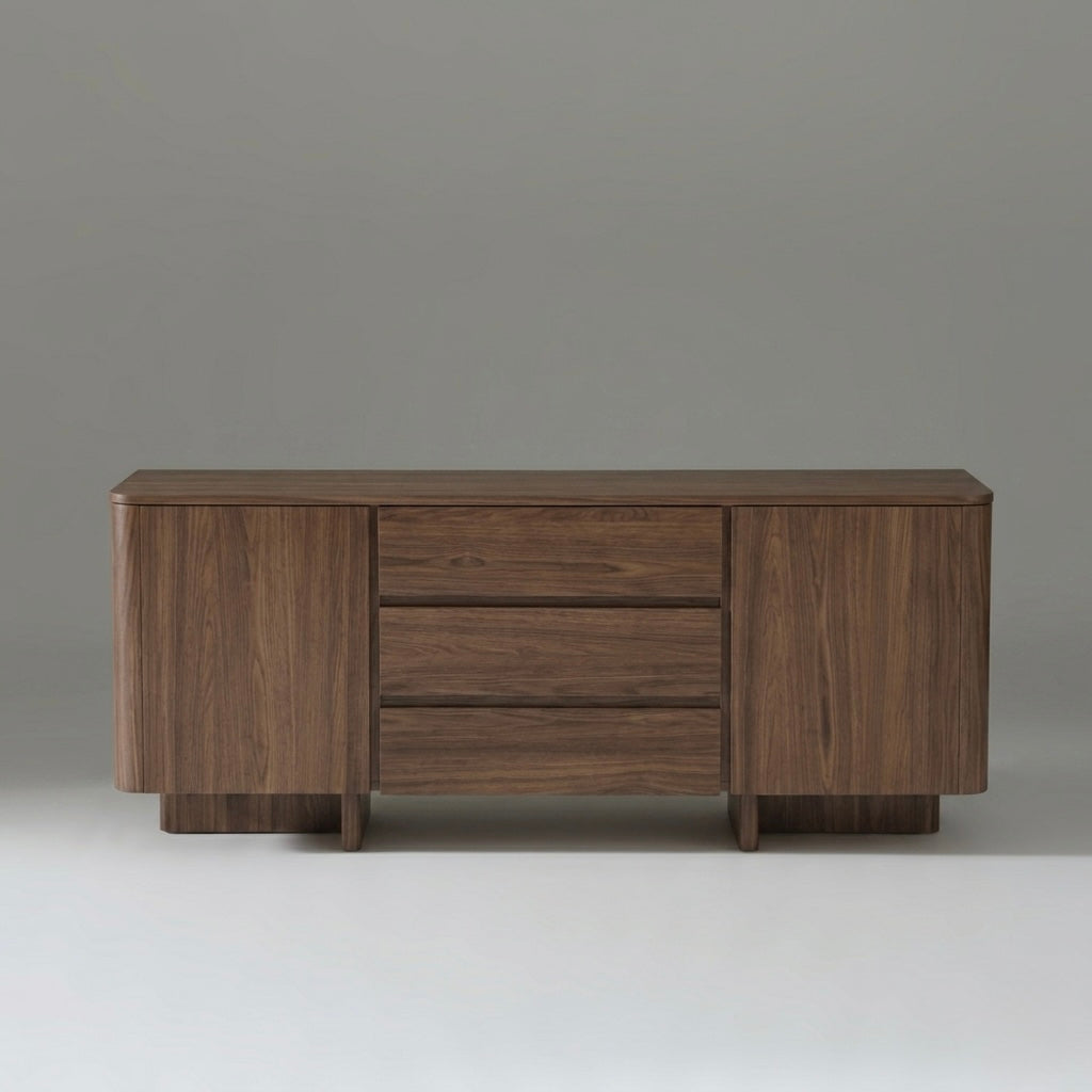 Seek & Ramble Cabinets Kiama 1.8m 2 Door 3 Drawer Buffet Walnut