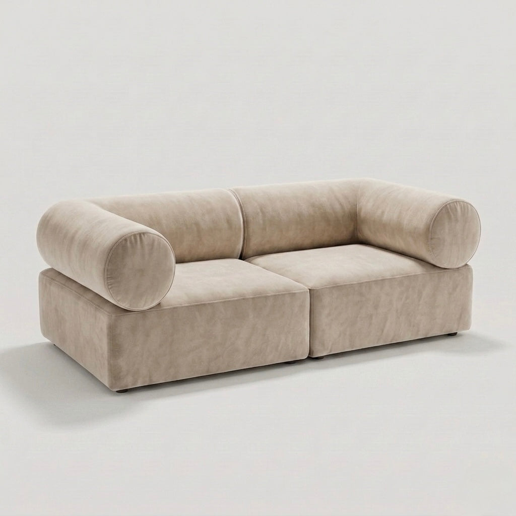 Seek & Ramble Masso 2-Seat Sofa — Velvet Beige