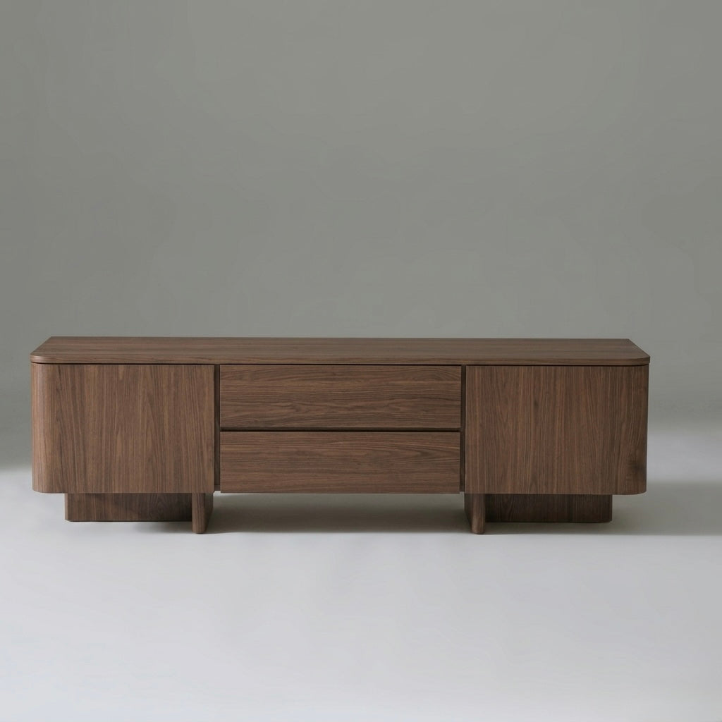 Seek & Ramble Cabinets Kiama 1.8m 2 Door Entertainment Lowline Walnut