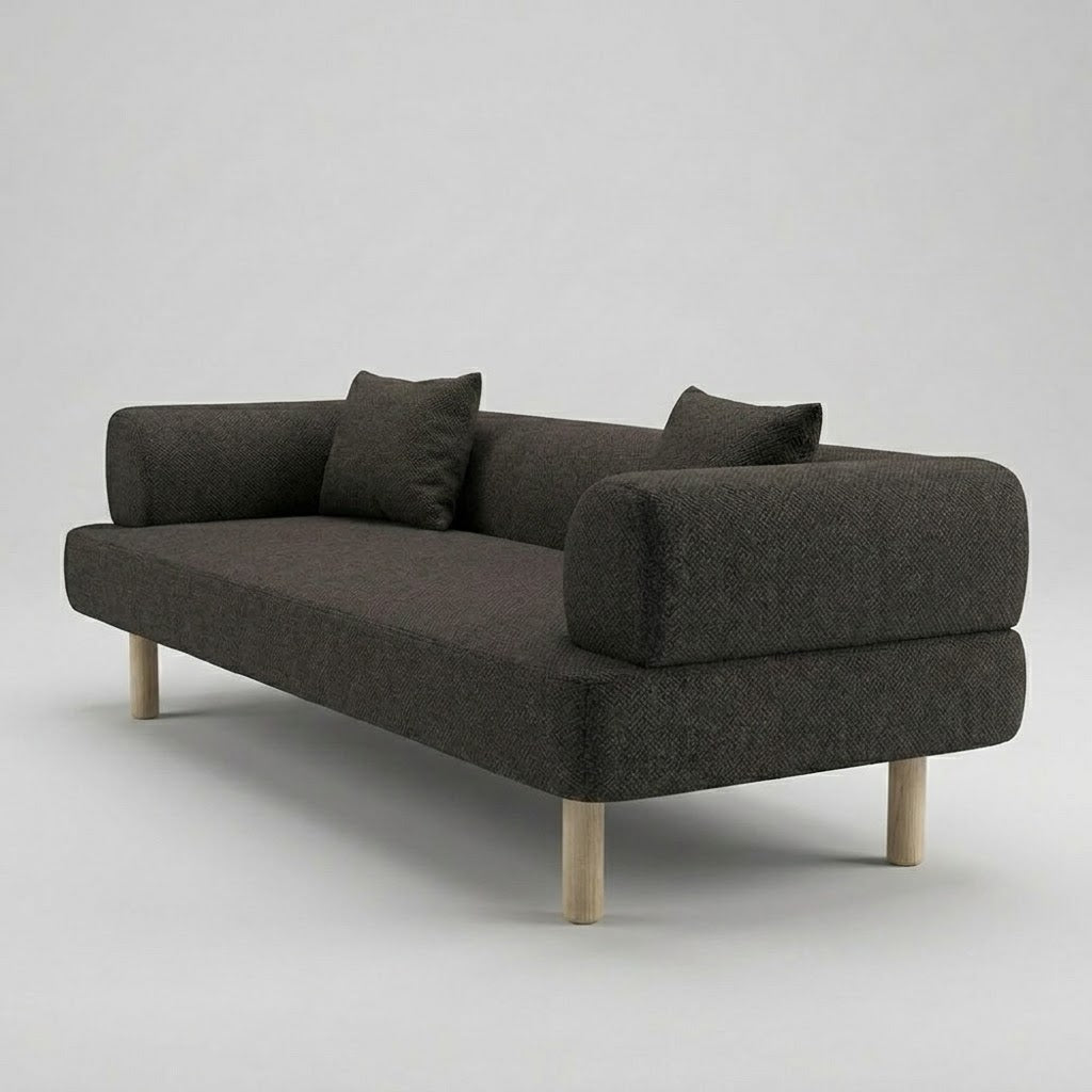 Seek & Ramble Sofa Rocco 2.5 Seat Sofa Charcoal