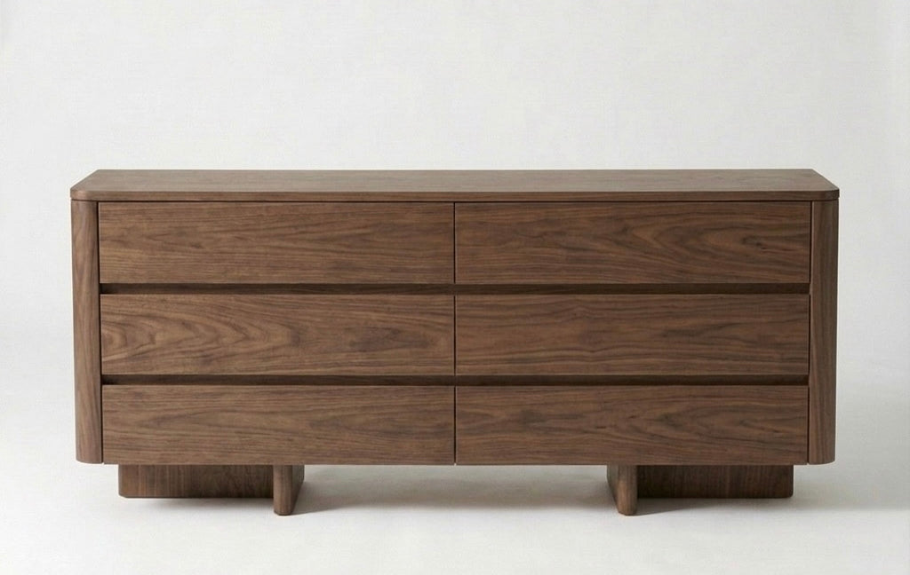 Seek & Ramble Kiama 6 Drawer Dresser Walnut