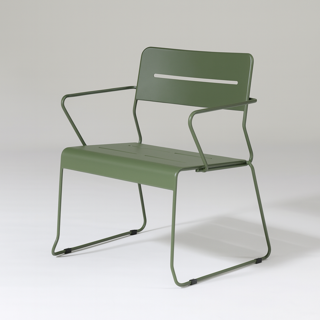 Parco Outdoor Lounge Chair Olive