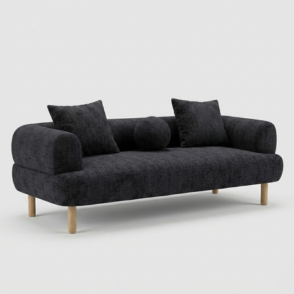 Seek & Ramble Sofa Rocco 2.5 Seat Sofa Charcoal