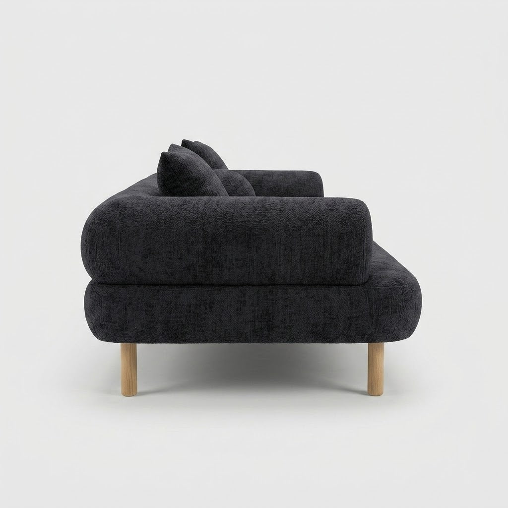 Seek & Ramble Sofa Rocco 2.5 Seat Sofa Charcoal