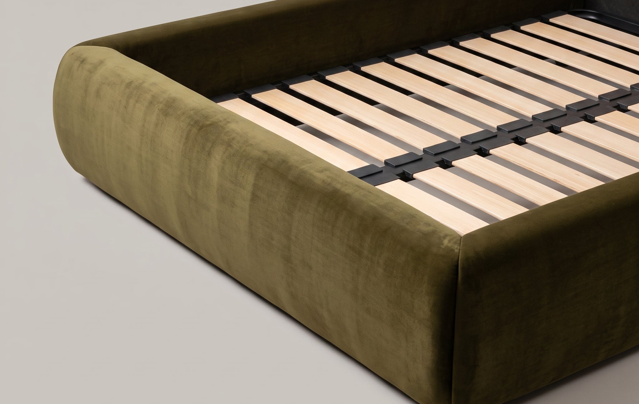 Seek & Ramble Beds Frankie Queen Size Bed - Walnut & Moss