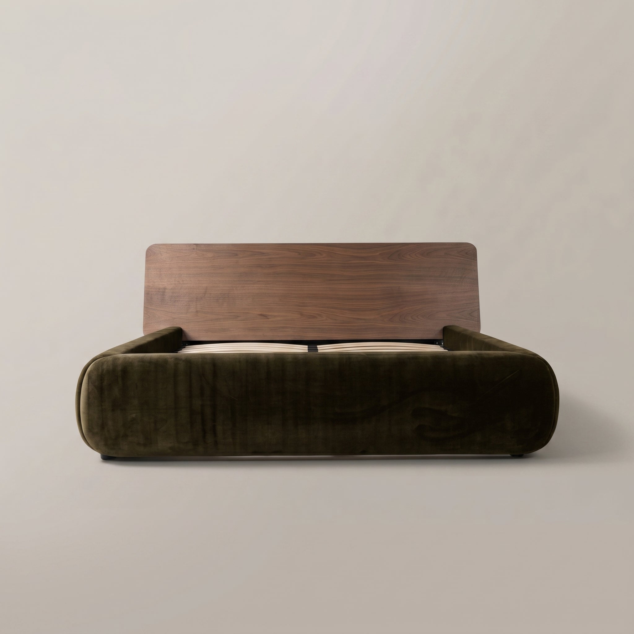 Seek & Ramble Beds Frankie Queen Size Bed - Walnut & Moss