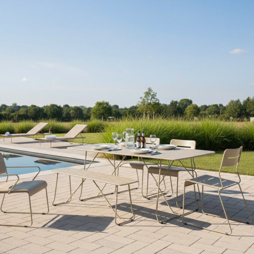 Parco Outdoor Dining Chair Sand Set of 2