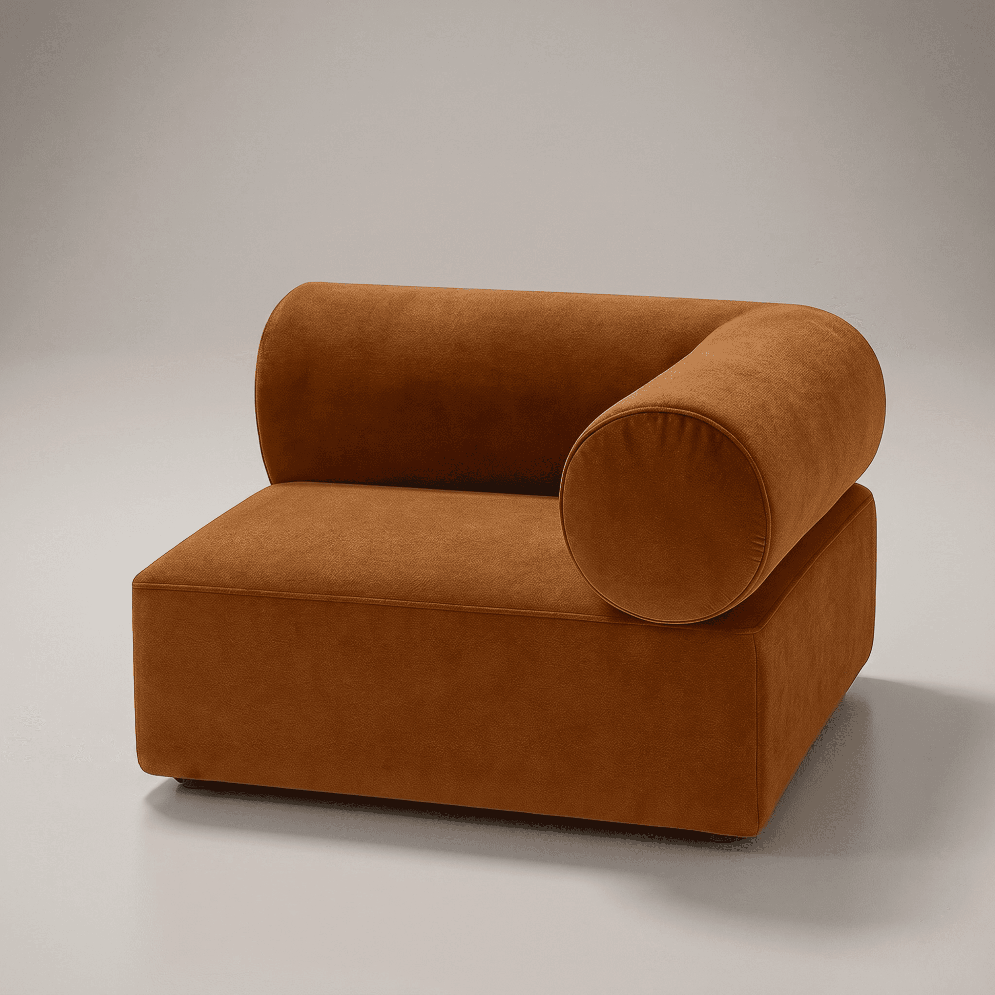 Seek & Ramble Sofa Masso 3-Seat Sofa — Velvet Amber