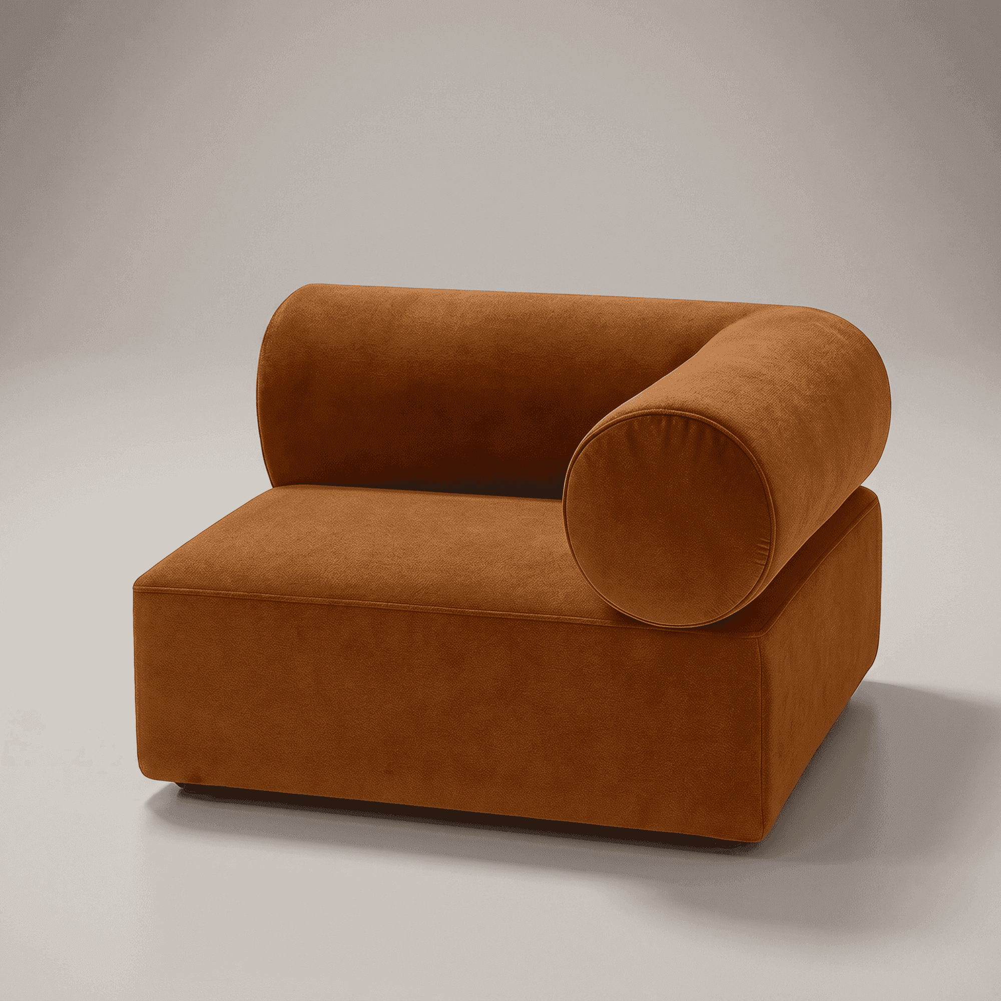 Seek & Ramble Sofa Masso 3-Seat Sofa — Velvet Amber