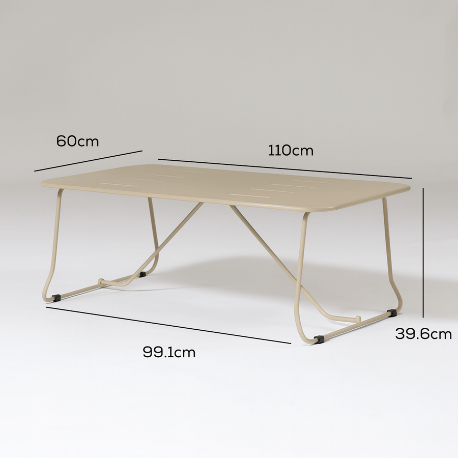 Parco Outdoor Coffee Table Sand measurements