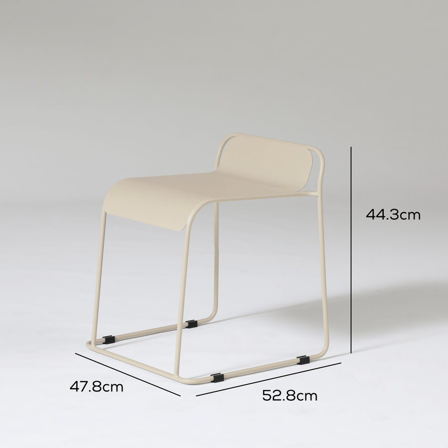 Parco Outdoor Stool Sand Set of 2 measurements