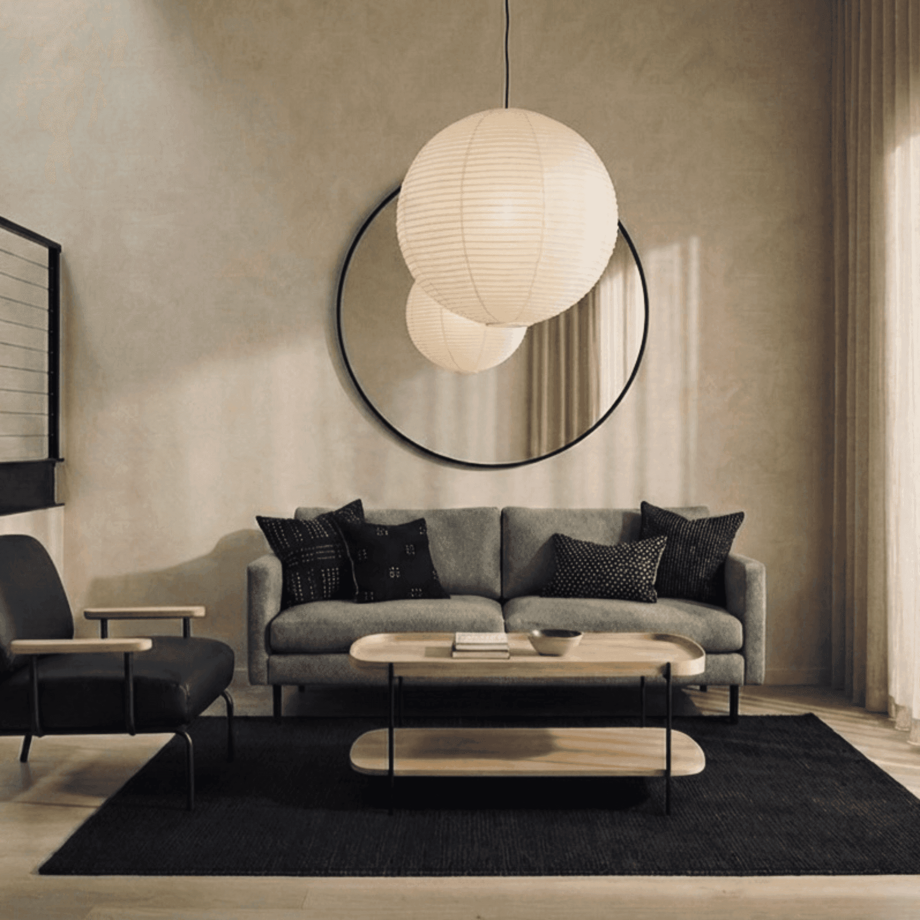 Seek & Ramble Coffee Tables Cleo 120cm Rectangle Coffee Table Natural Ash & Black Leg