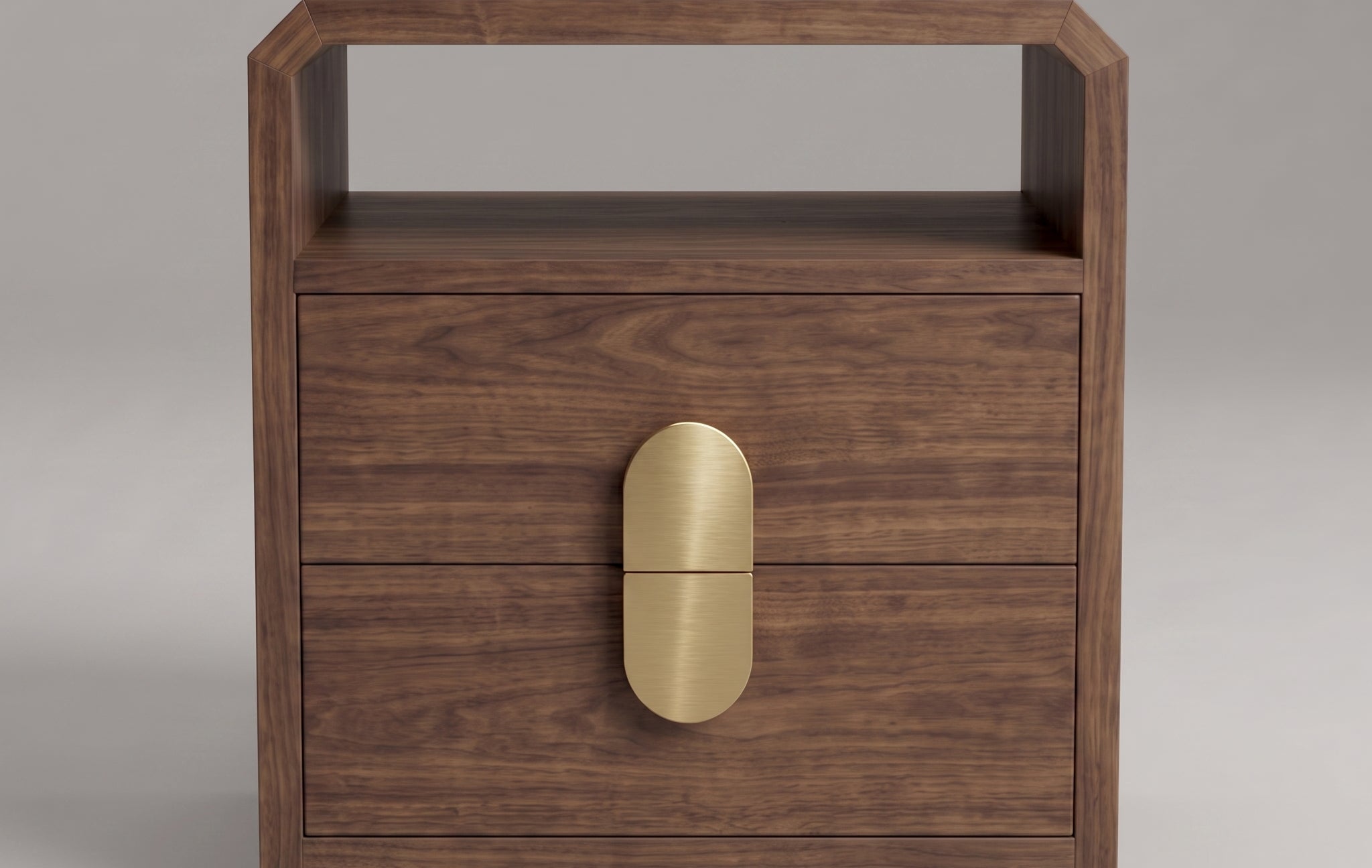 Seek & Ramble Bedsides Wickham 2 Drawer Bedside Walnut