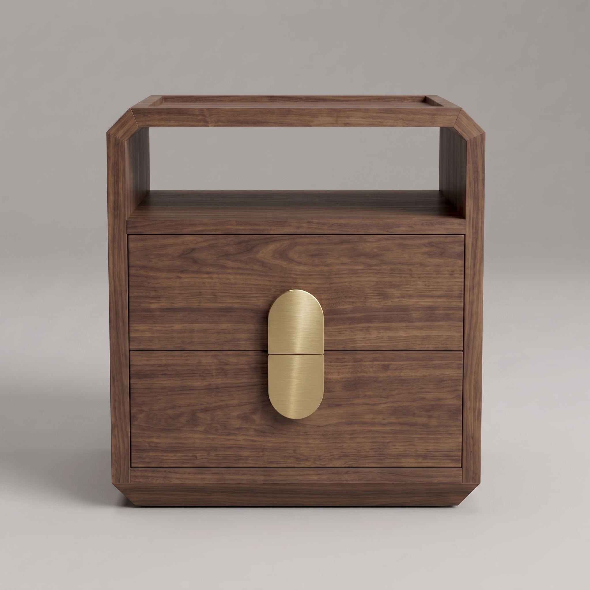 Seek & Ramble Bedsides Wickham 2 Drawer Bedside Walnut