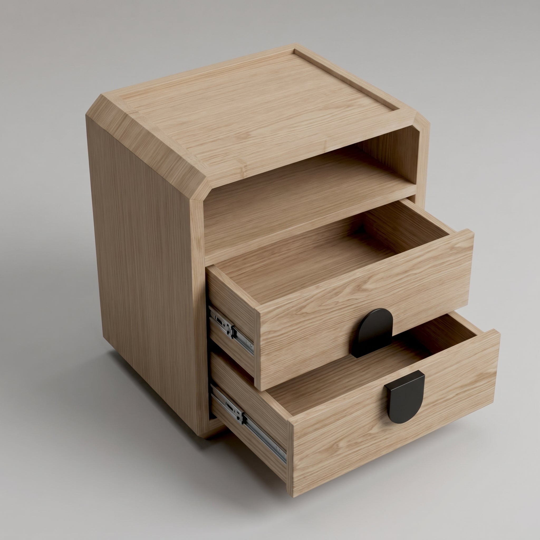 Seek & Ramble Bedsides Wickham 2 Drawer Bedside Natural Ash
