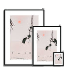 Seek & Ramble Framed Bali Surfers Canggu Sunset Framed Print