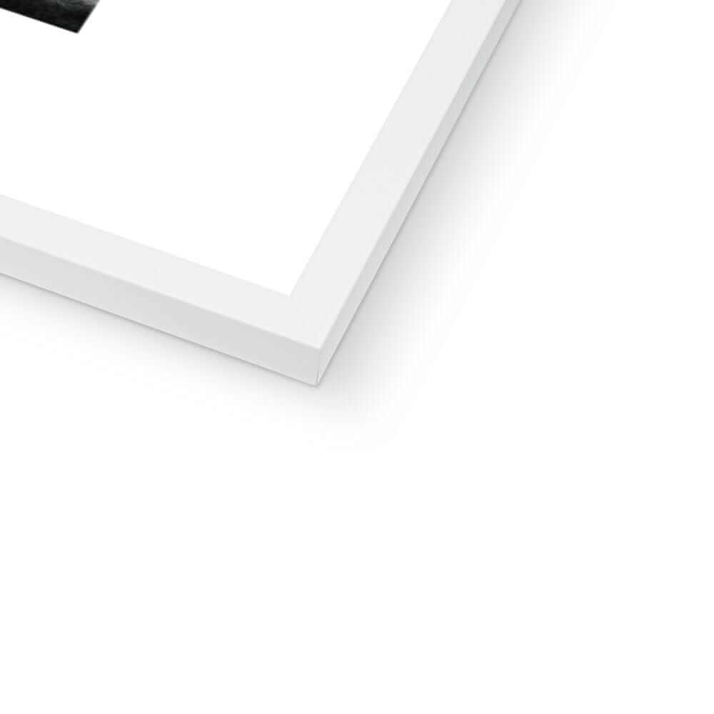 Seek & Ramble Framed Black and White Bali Canggu Surfers Framed Print