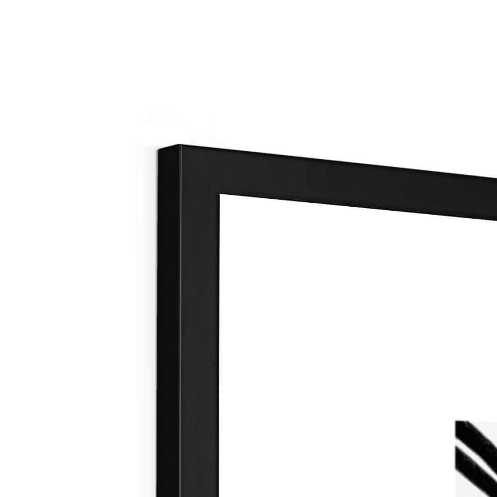 Seek & Ramble Framed Black and White Bali Canggu Surfers Framed Print