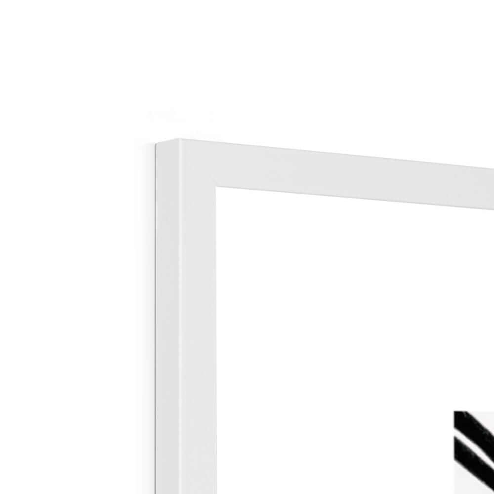 Seek & Ramble Framed Black and White Bali Canggu Surfers Framed Print