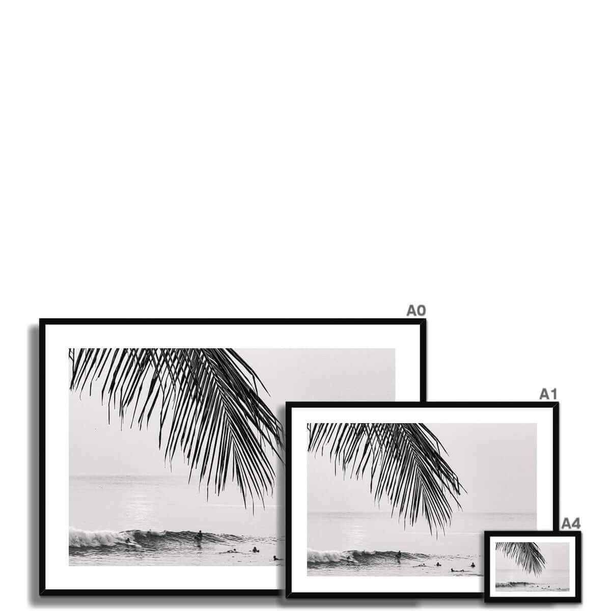 Seek & Ramble Framed Print Black and White Bali Canggu Surfers Paradise Framed Print