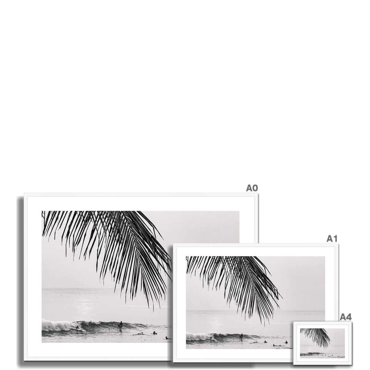 Seek & Ramble Framed Print Black and White Bali Canggu Surfers Paradise Framed Print