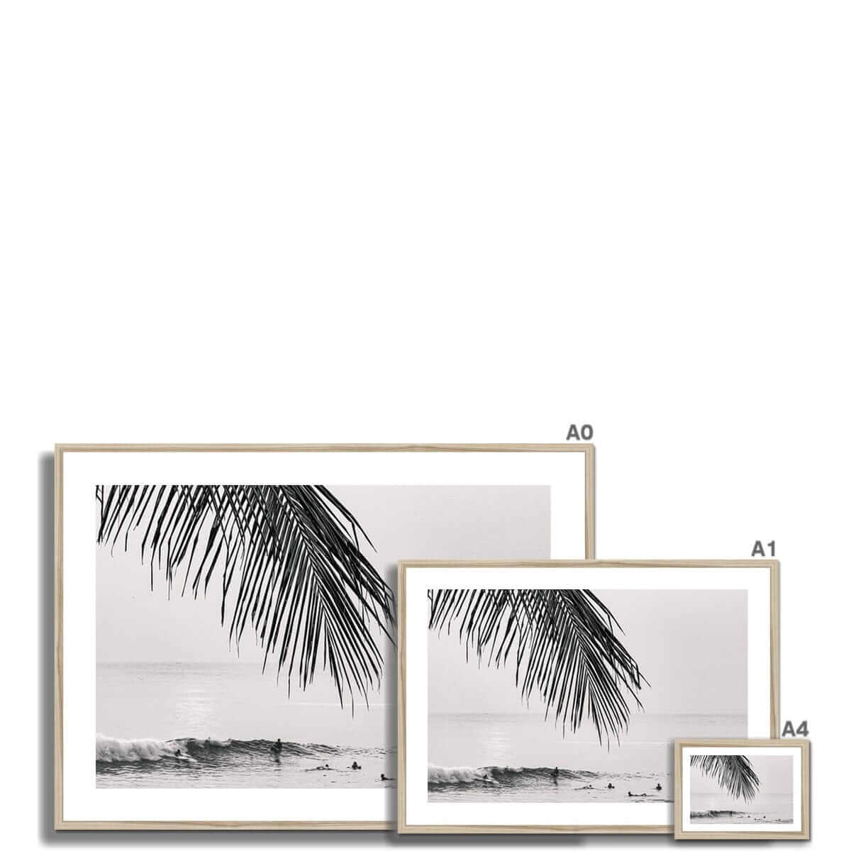 Seek & Ramble Framed Print Black and White Bali Canggu Surfers Paradise Framed Print