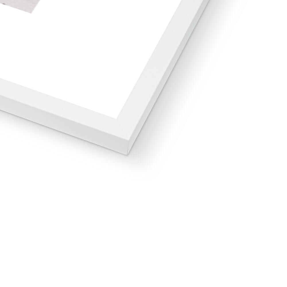 Seek & Ramble Framed Black and White Bali Coast Framed Print