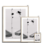 Seek & Ramble Framed Black and White Bali Coast  Framed Print