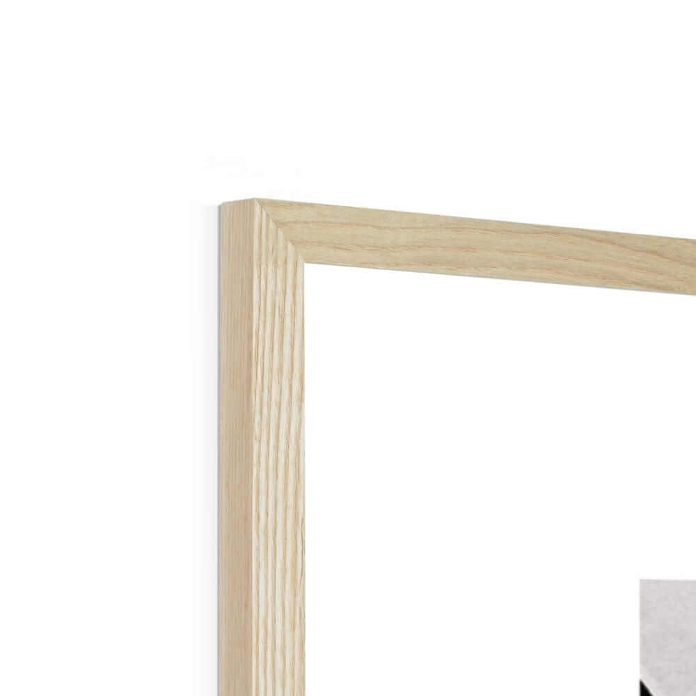 Seek & Ramble Framed Black and White Bali Coastal Tranquility Framed Print