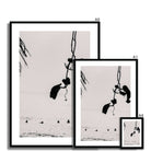 Seek & Ramble Framed Black and White Bali Coastal Tranquility Framed Print