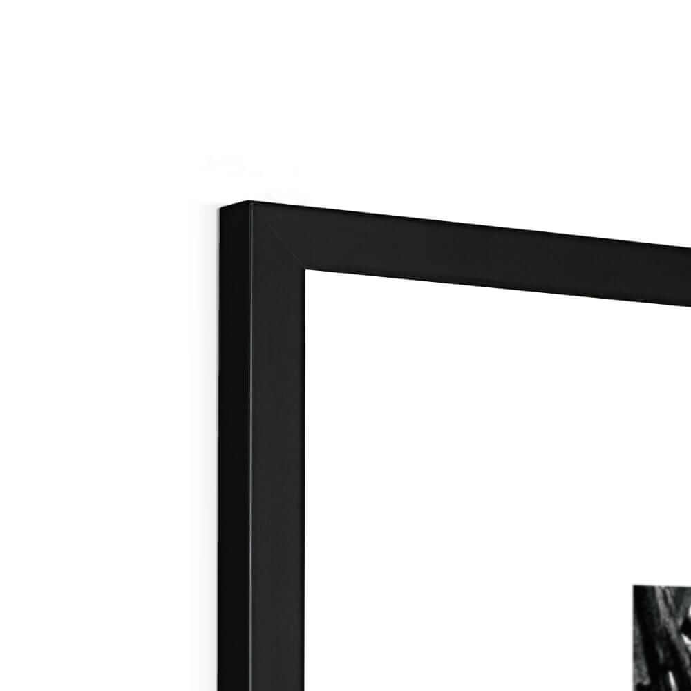 Seek & Ramble Framed Black and White Bali Surfers Framed Print