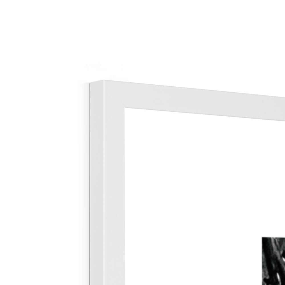 Seek & Ramble Framed Black and White Bali Surfers Framed Print