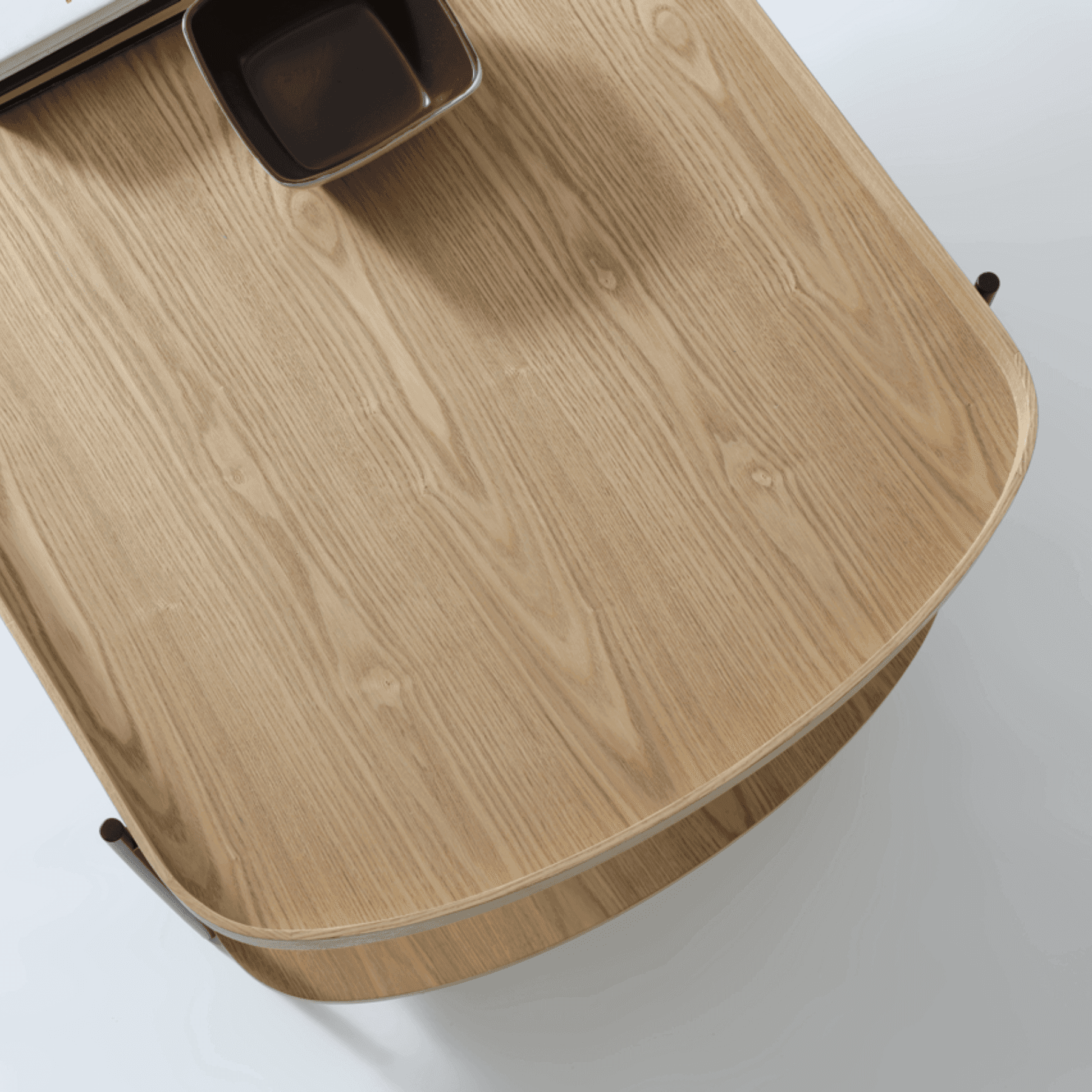 Seek & Ramble Coffee Tables Cleo 120cm Rectangle Coffee Table Natural Ash With Storage Shelf