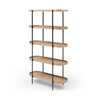 Seek & Ramble Shelving Cleo 5 Tier Shelf Bookcase Ash