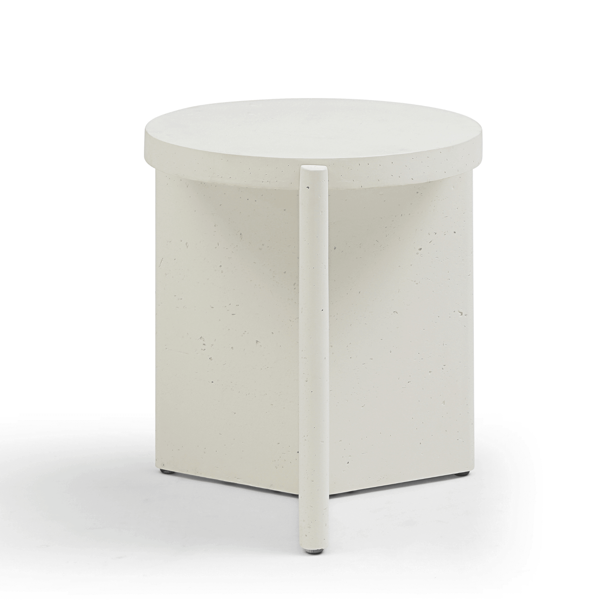 Delos Set 2 Round Coffee & Side Table Stone Look White BundleCoffee TablesSeek & Ramble