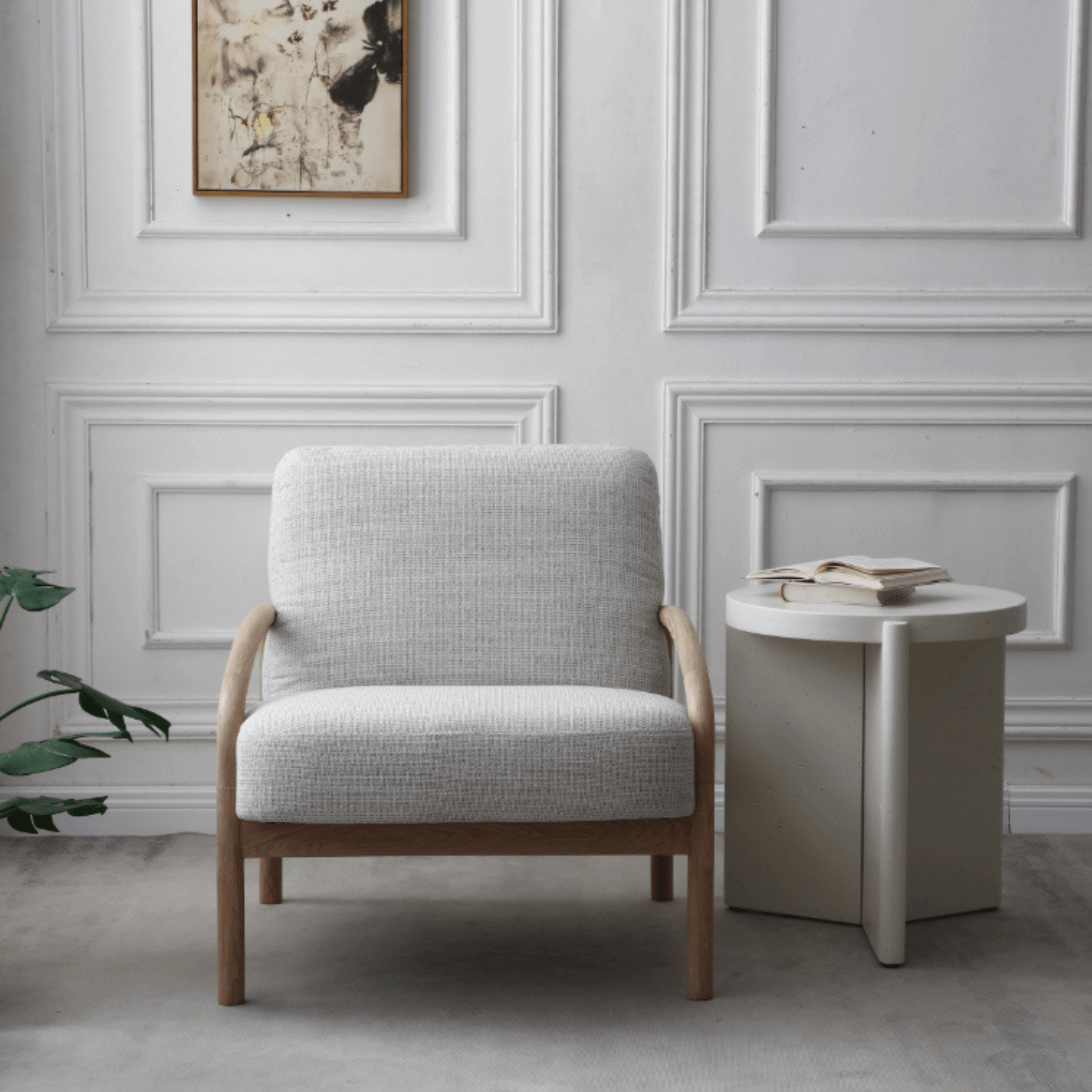 Delos Set 2 Round Coffee & Side Table Stone Look White BundleCoffee TablesSeek & Ramble