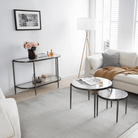 Seek & Ramble Hall Table Gatsby 110cm Console Hall Table Fluted Glass Brushed Gunmetal Grey