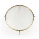 Seek & Ramble Bundles Gatsby Set of 2 48cm Round Side Tables Fluted Glass Gold Metal Bundle