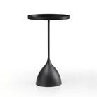 Seek & Ramble Bundles Harrison Set of 2 Round 40cm Side Table Black Metal Tray Top & Pedestal Base Bundle