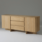 Kiama 1.8m Natural Ash Buffet Sideboard with organic edges and a coastal-modern design.
