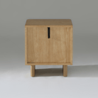 Kiama 2 Drawer Bedside Table in Natural Ash showcasing smooth finish and refined design.