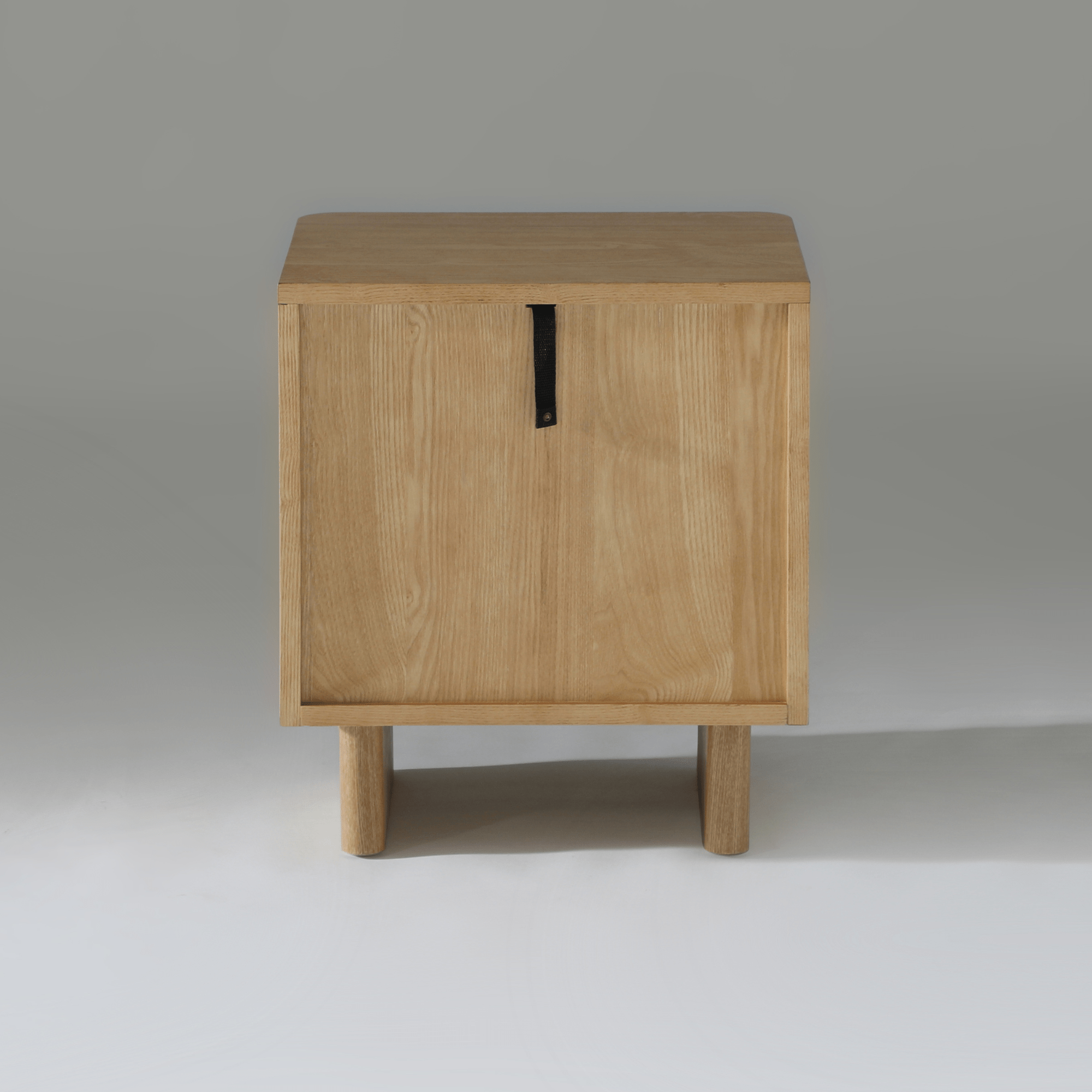 Kiama 2 Drawer Bedside Table in Natural Ash showcasing smooth finish and refined design.