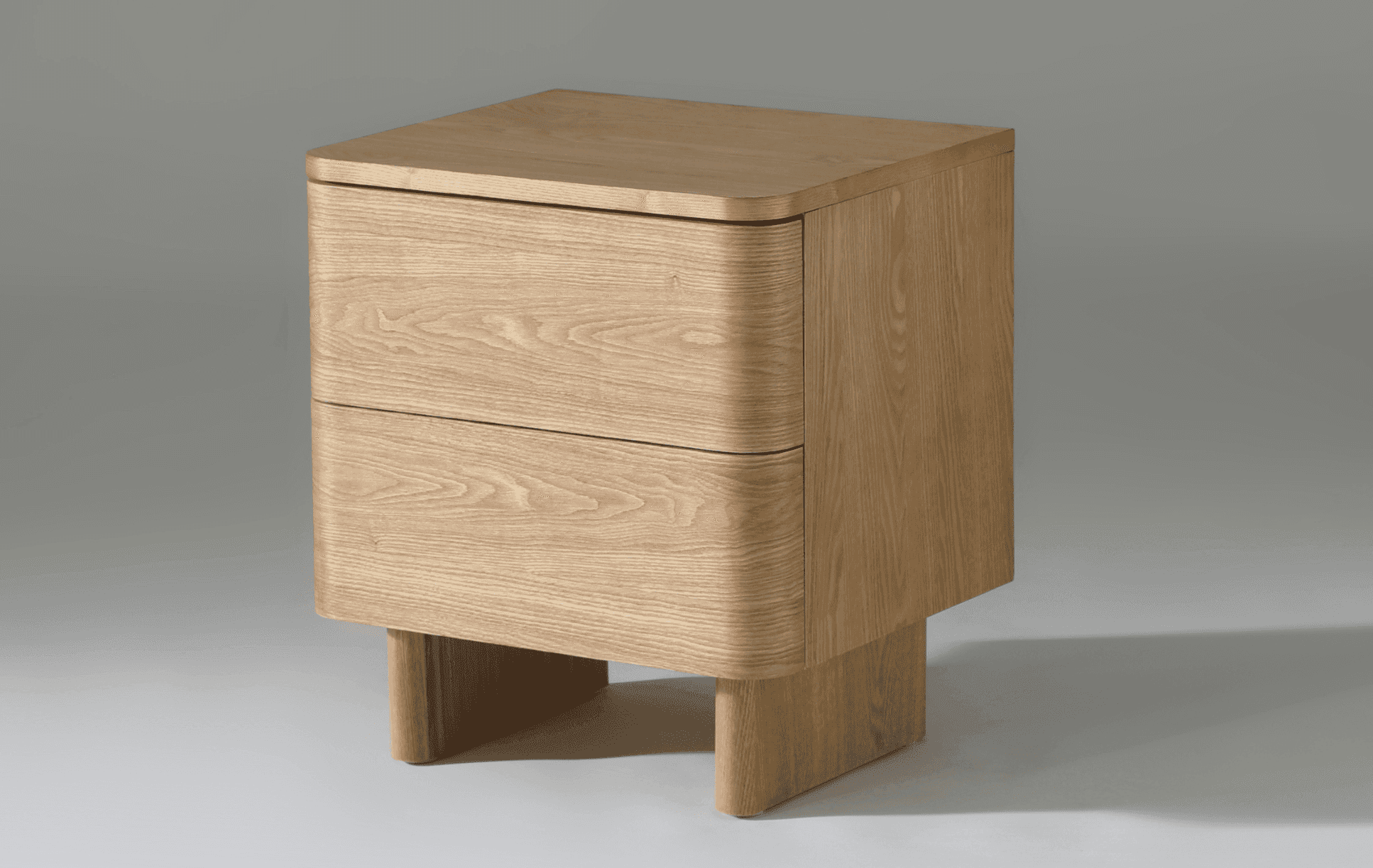 Kiama 2 Drawer Bedside Natural Ash