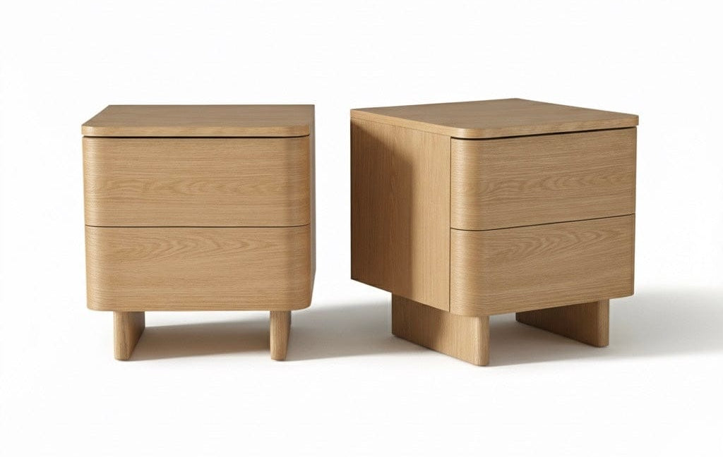 Seek & Ramble Bedsides Set of 2 Kiama 2 Drawer Bedside Natural Ash